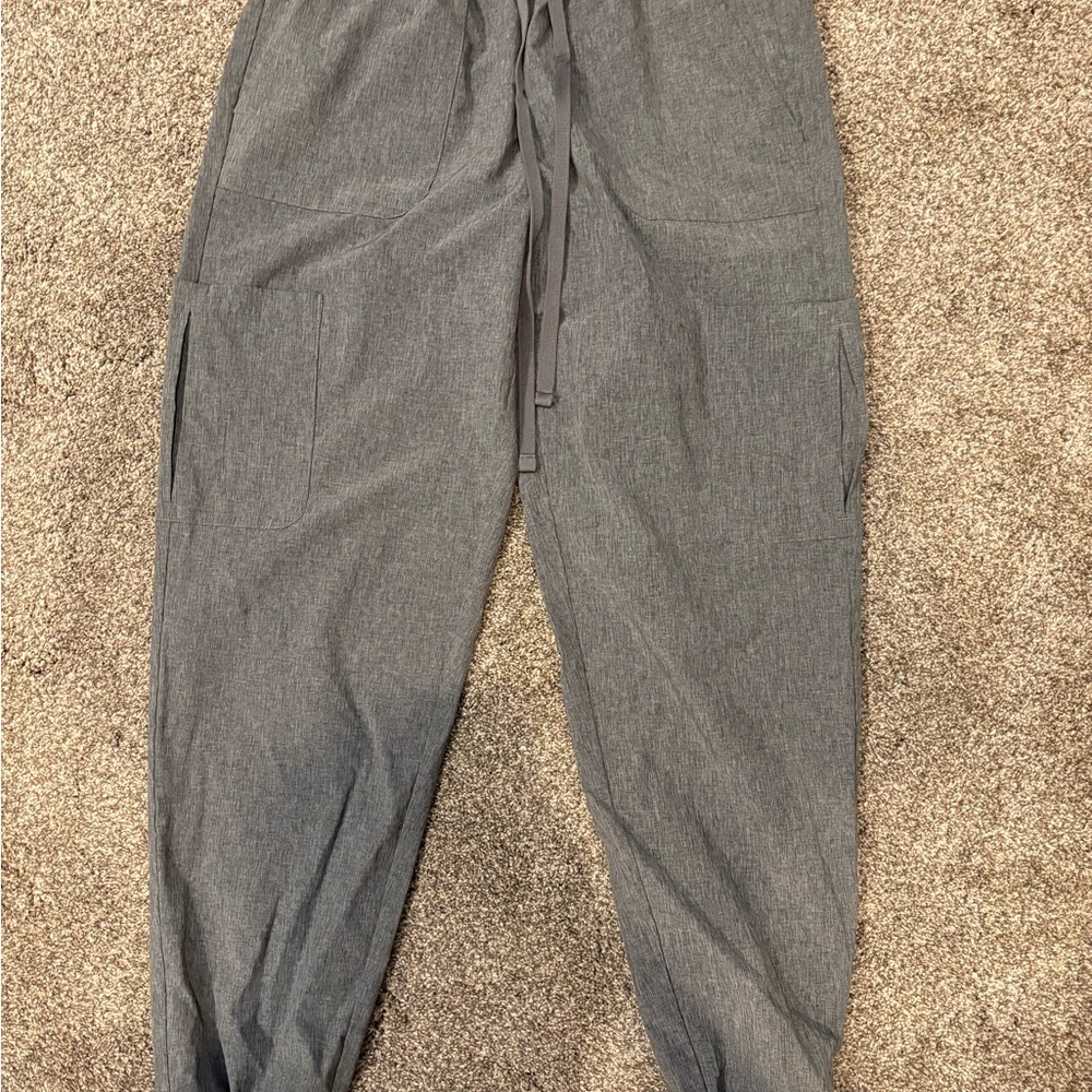 Hanes Men's Charcoal Cargo Scrubs